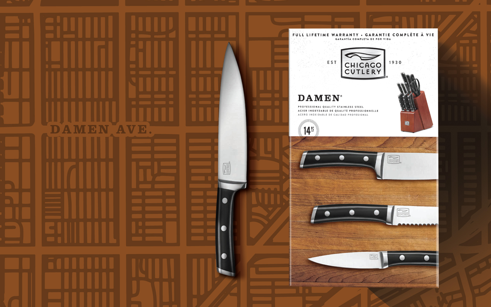 Chicago Cutlery - Packaging Design - Damen