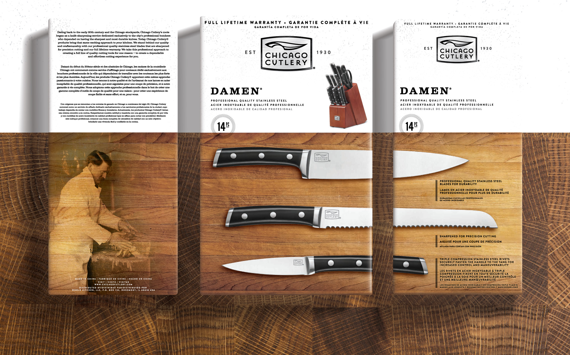 Chicago Cutlery - Packaging Design