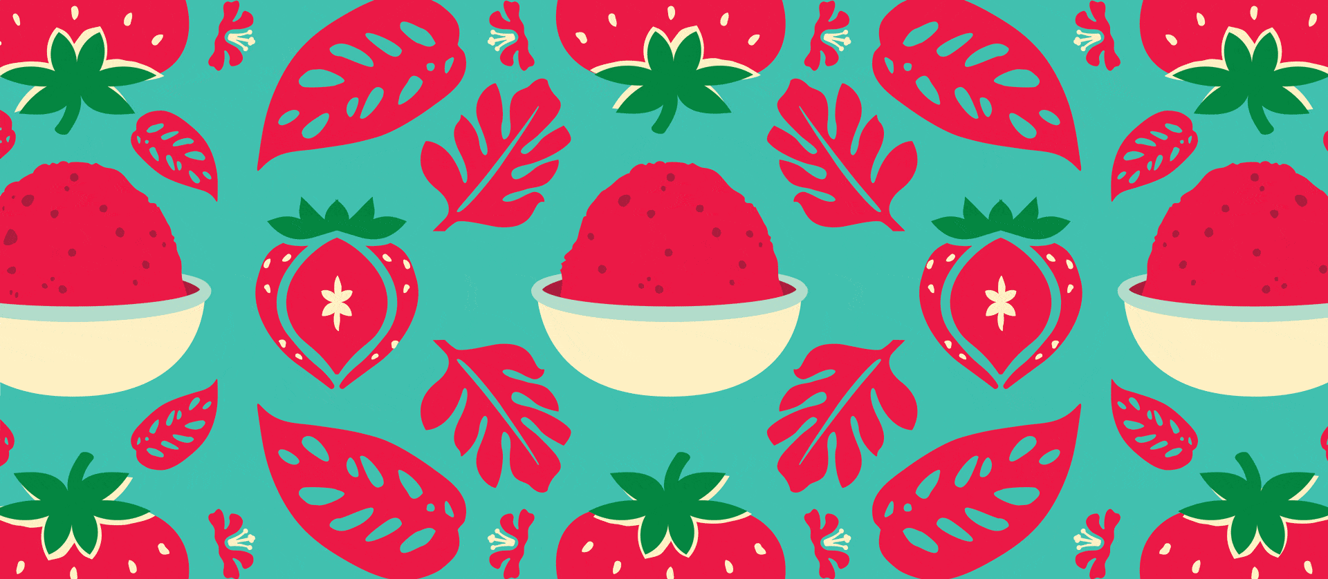 ona Brewing Hard Seltzer flavor illustration patterns by Kaleidoscope
