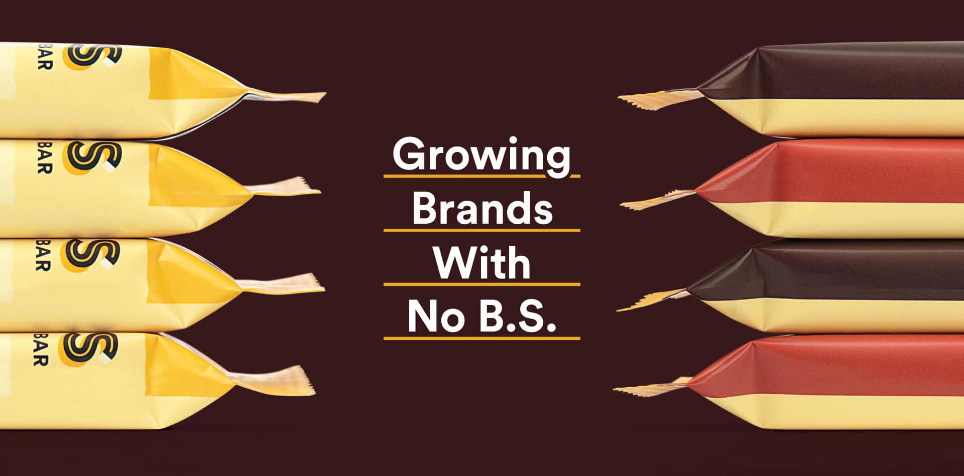 RXBAR Layers original and redesigned protein bar packaging comparison — growing brands with no BS by Kaleidoscope