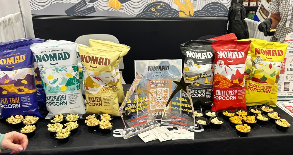 Nomad Packaging Design Lineup at Sweets and Snacks Expo 2026