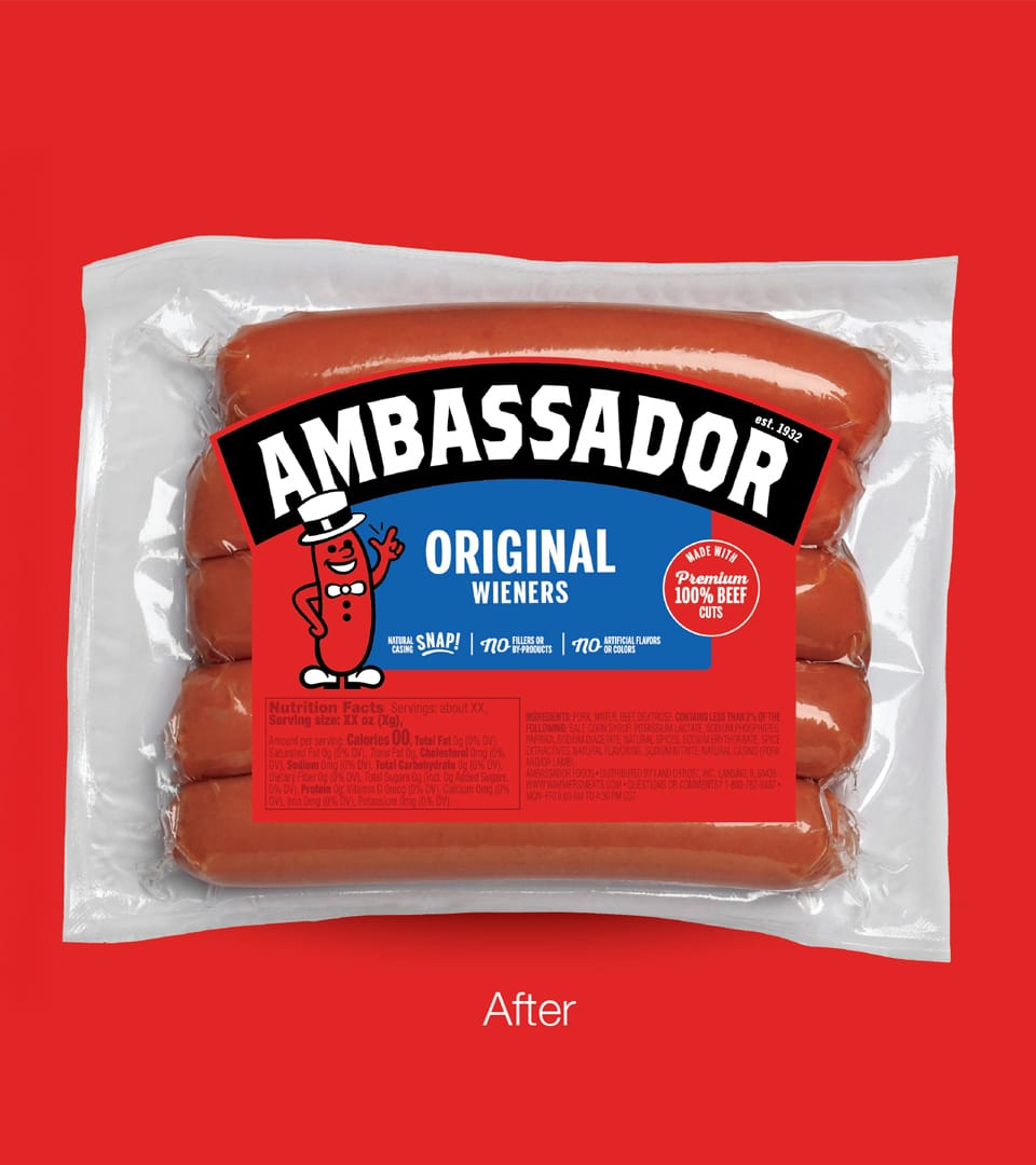 Ambassador after packaging redesign by Kaleidoscope