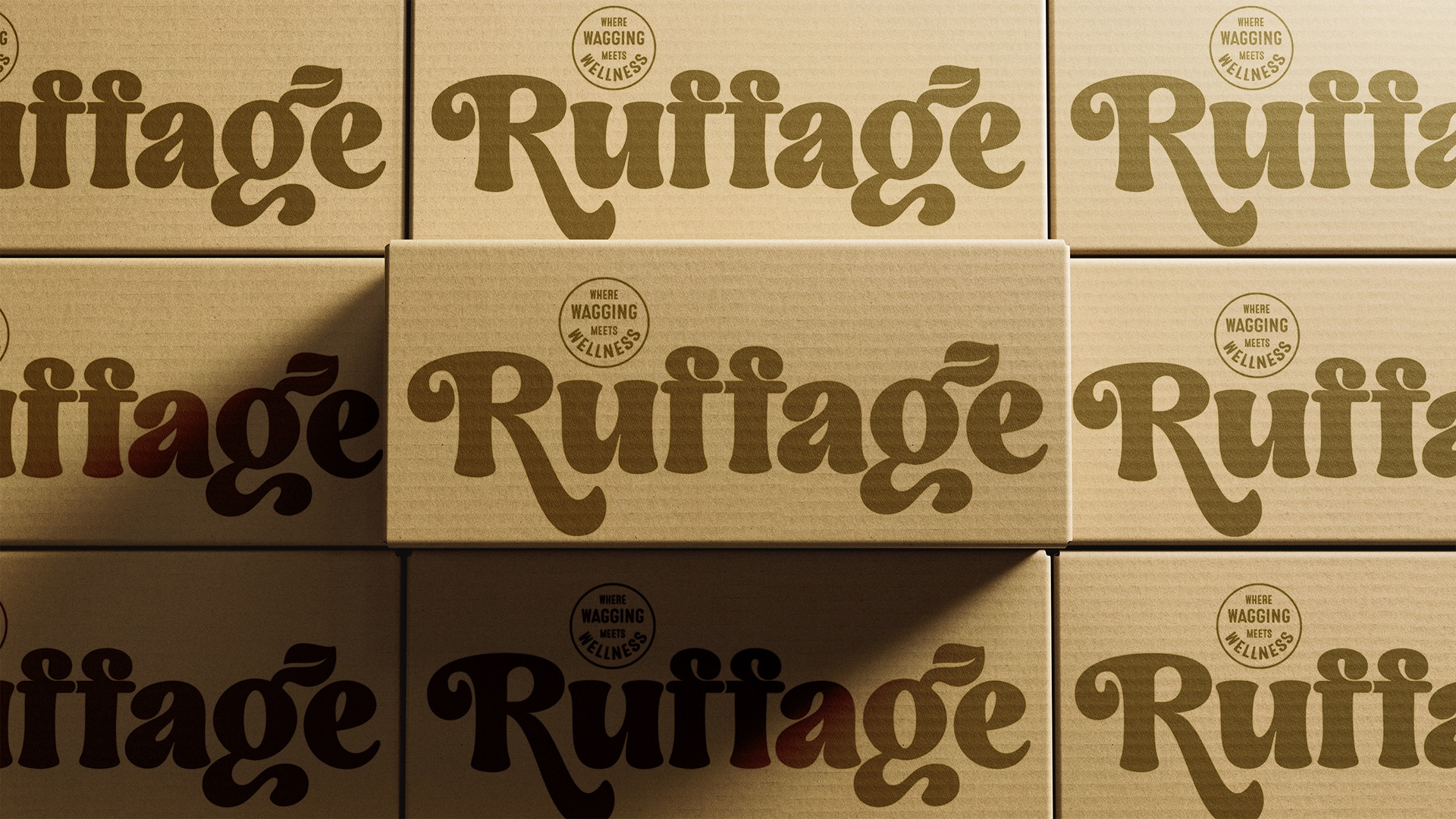 Ruffage AI packaging design secondary packaging and shipper by Kaleidoscope