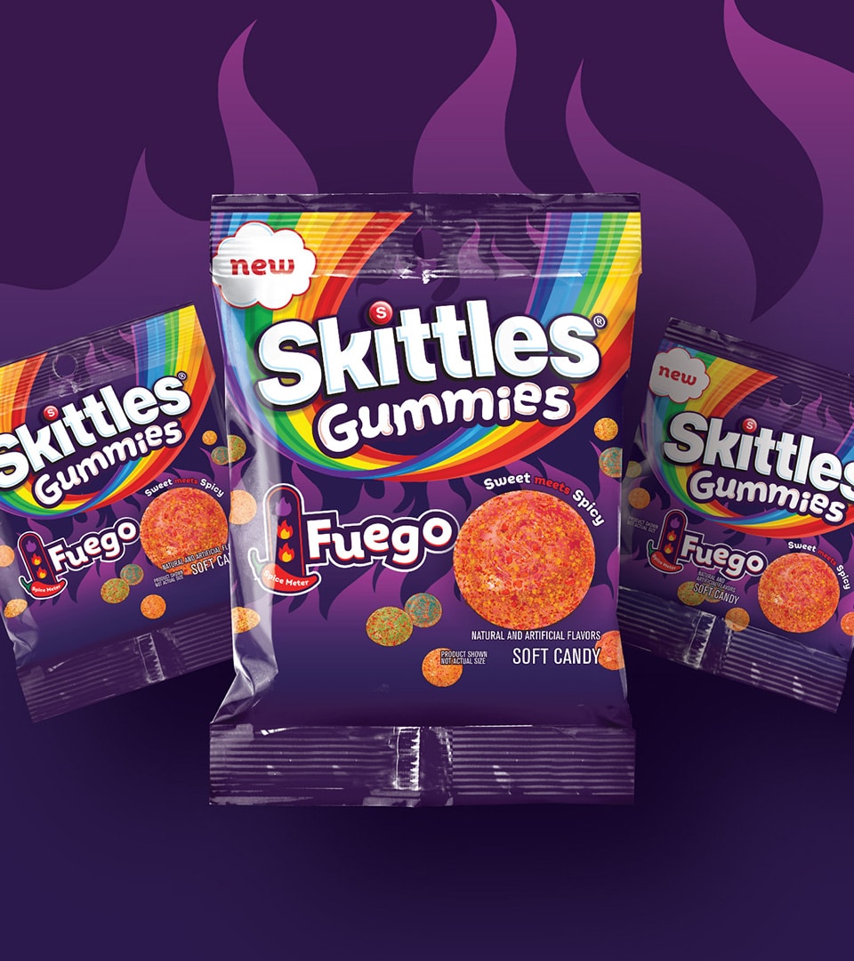 Skittles Gummies Fuego upstream innovation and new product development by Kaleidoscope