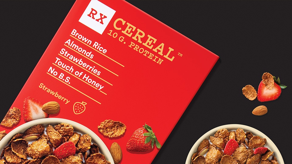 RXBAR brand portfolio architecture and packaging design by Kaleidoscope