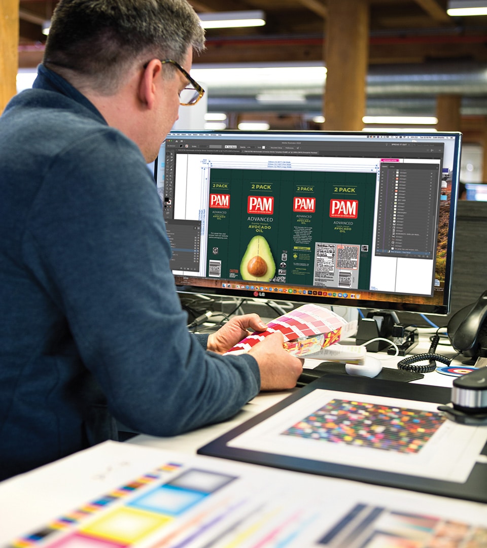 CPG packaging design implementation and production file review by Kaleidoscope